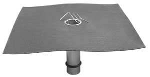 Tagbrønd. Pap på stål til 75 mm rør m/muffe.Ø 75 x 250 mm.