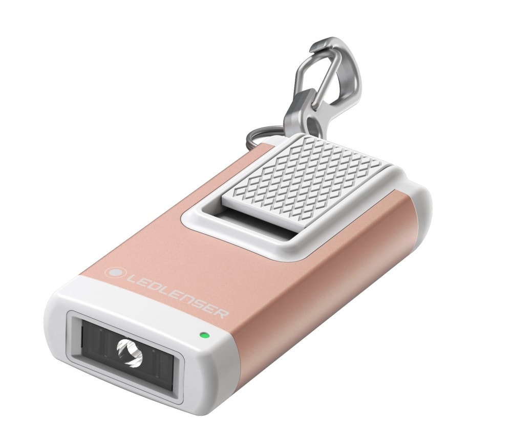 Ledlenser K4R genopladelig nøgleringslygte rose gold 120 lumen