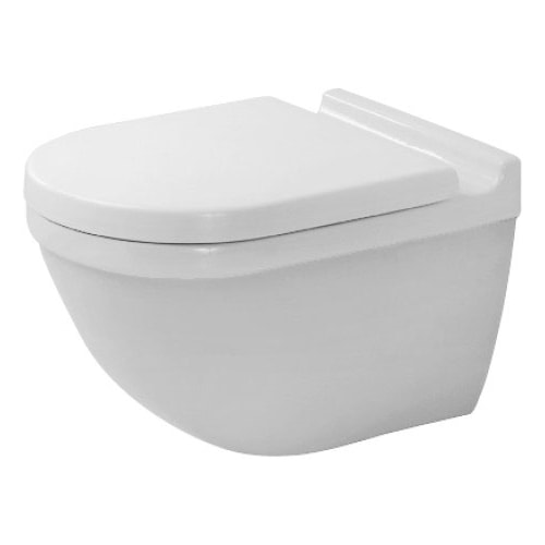 Duravit Starck 3 Rimless væghængt toilet 4,5 l med softclose toiletsæde i sampak