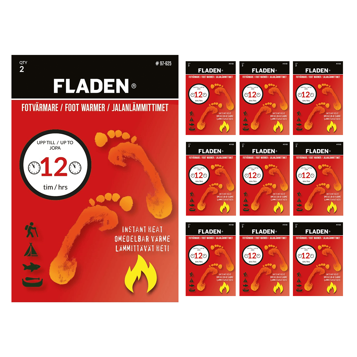 Fladen fodvarmere 10 par