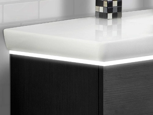Scanbad Multo LED lysramme til vaskeskab 44x120 MEDIUM med touch-afbryder