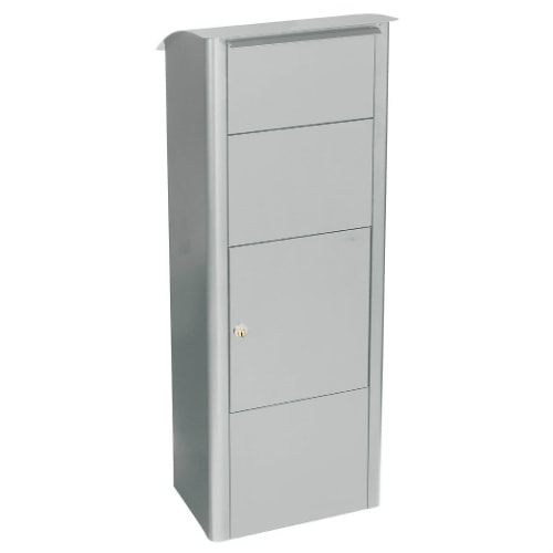 MEFA 457 Beech pakkepostkasse i hvid alu med Rukolås