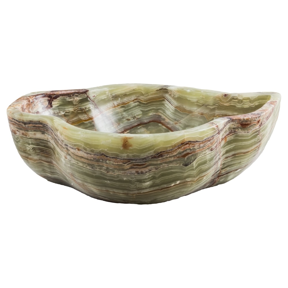 GemLook GL459 håndlavet håndvask i grøn onyx 47-52 x 38-42 cm