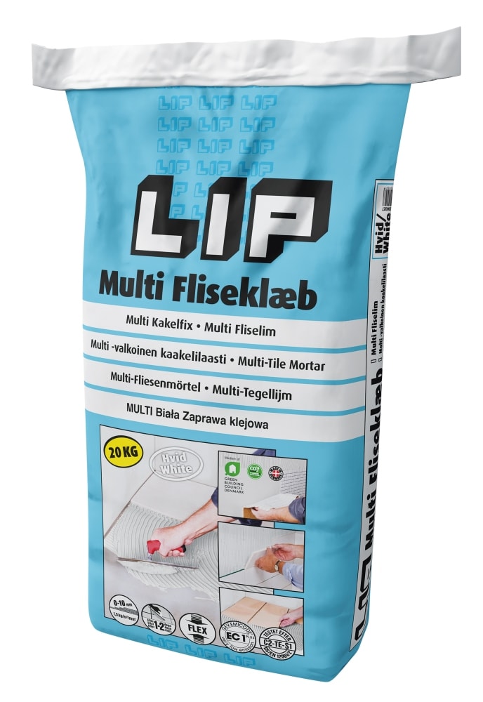 LIP Multi fliseklæb hvid 20 kg