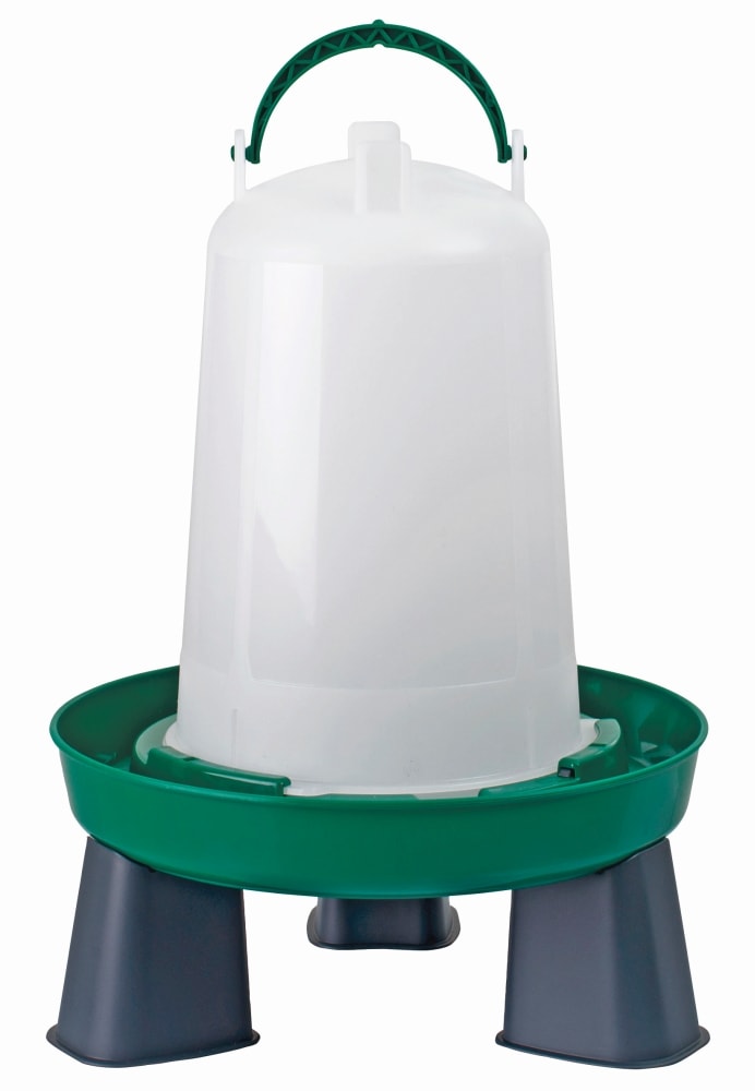 Olba fjerkrævander cylinder grøn med ben 10L