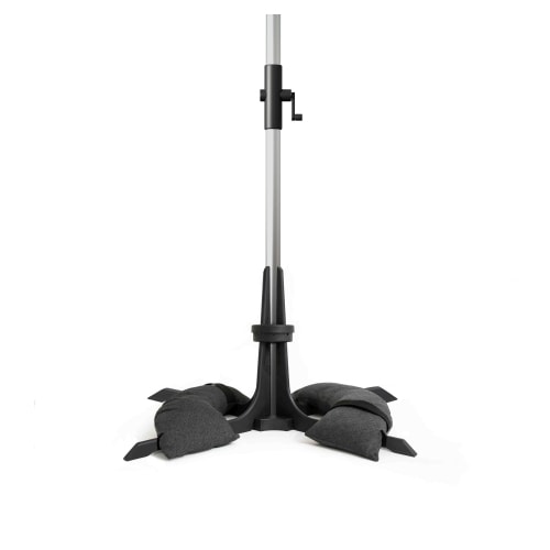 Baser parasolfod inkl. 2 sandposer i mørkegrå til 40 kg sand