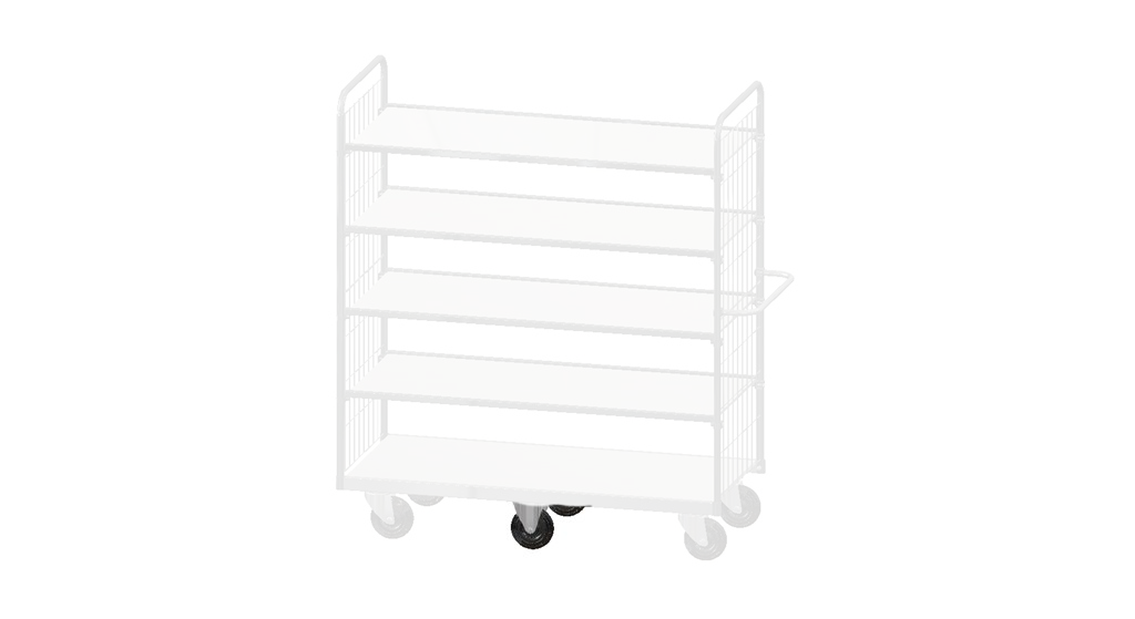 Kongamek elektrogalvaniseret midtermonterede hjul 9000-serien KM9000-MHJB-L