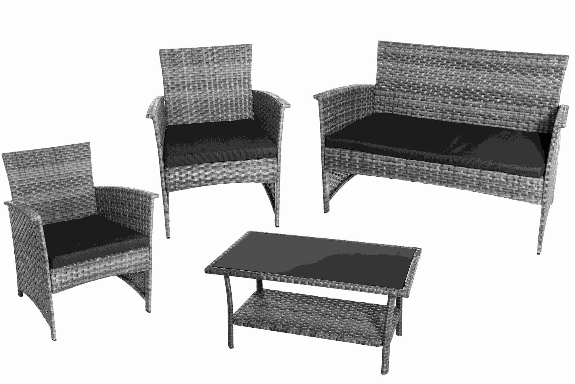 4Living Tobago loungesæt grå