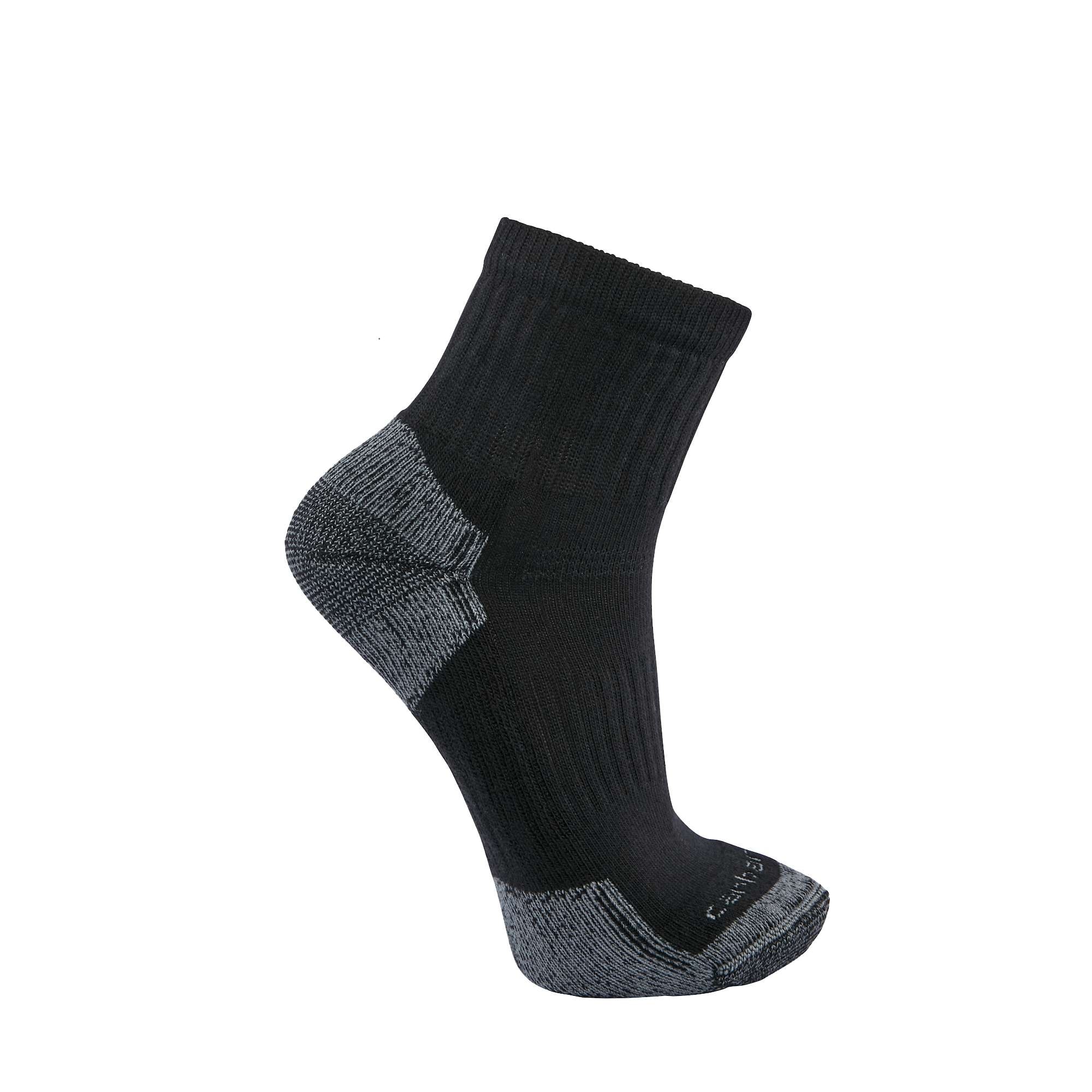 Carhartt Cotton Blend Quarter Socks 3-Pack Men Black XL