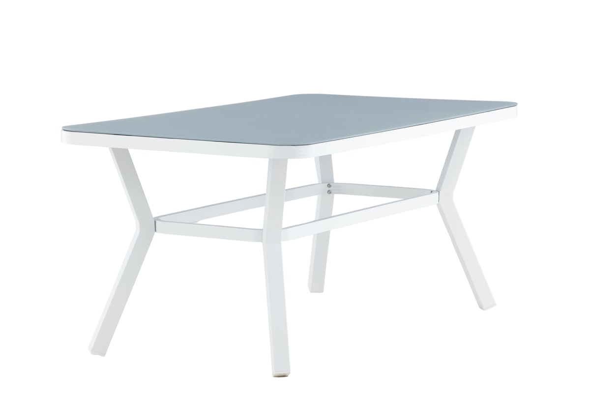 Venture Design Virya i hvid alu med grå glas 160 x 90 cm