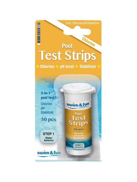 Swim & Fun Klor / pH teststrips 50 stk.