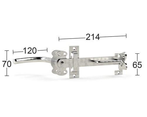 Habo stalddørsgreb varmgalv. universal 19-80 mm