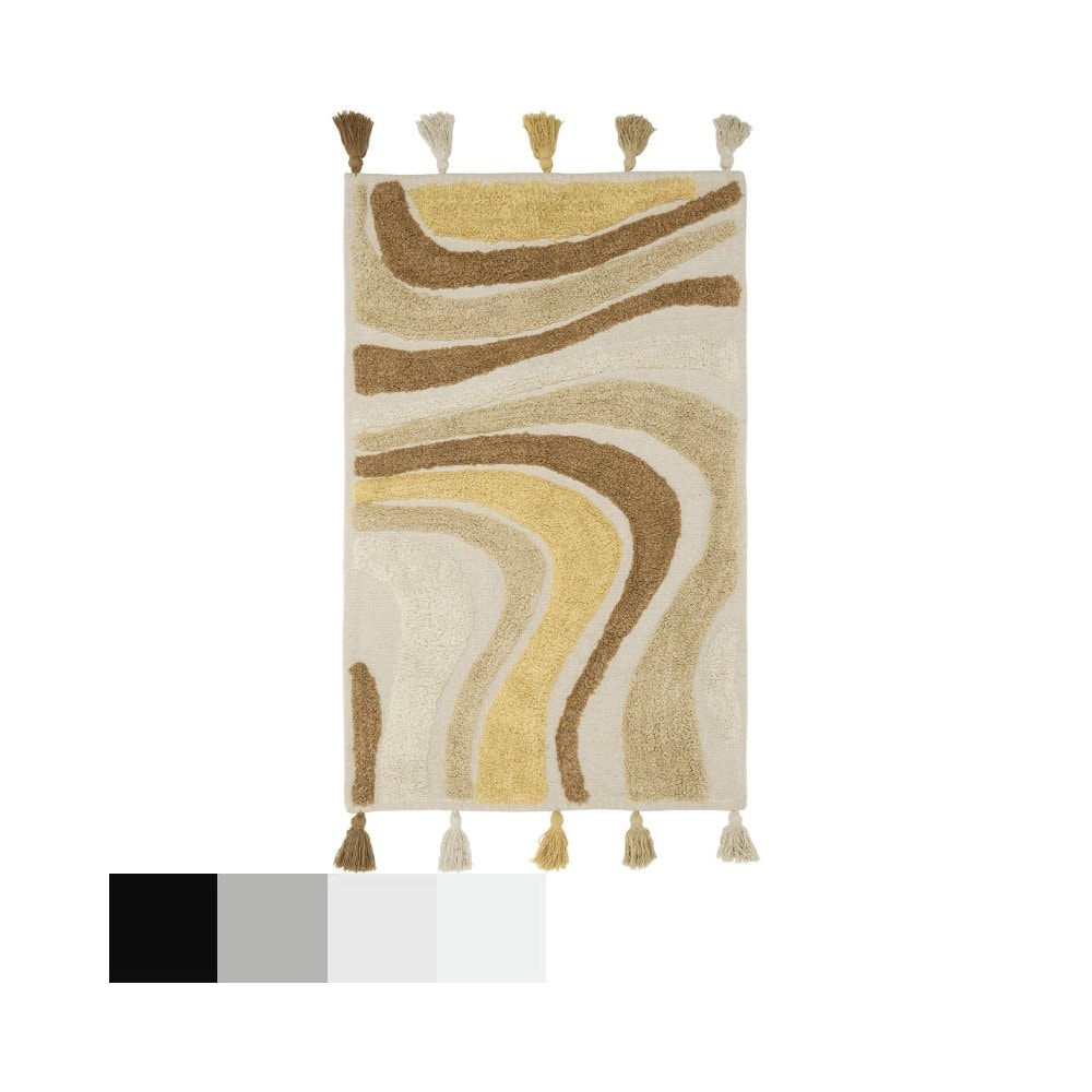 Svanefors Swirl gulvtæppe i mos 90 x 130 cm