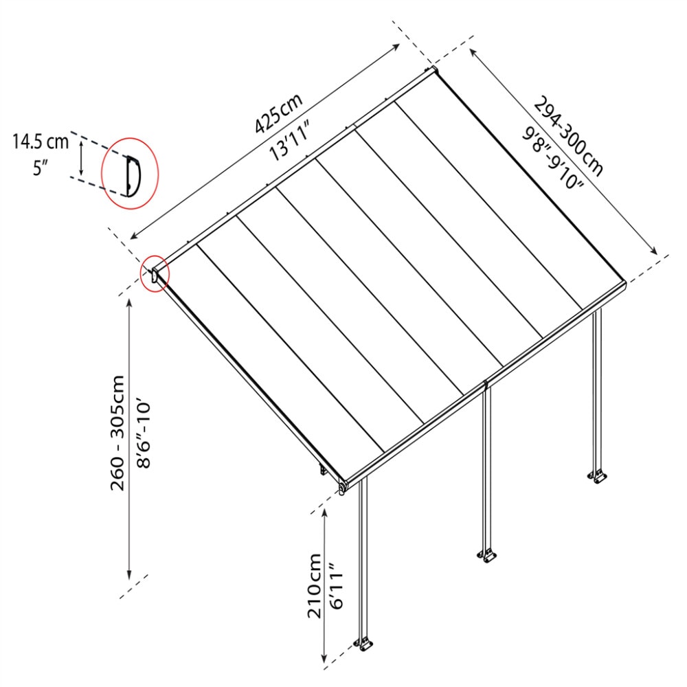 540-028 og 540-029 Palram_PatioCover_Feria_3x4_(15