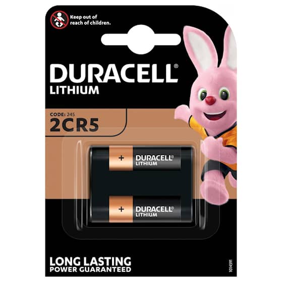 Duracell ultra foto batteri 6V DL245 / 2CR5. Pakke med 1 stk.
