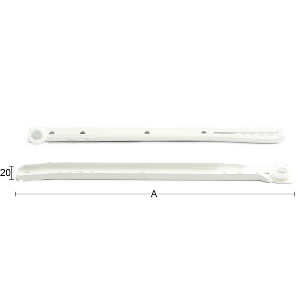 Habo skuffeskinner Stål Hvid 350 mm