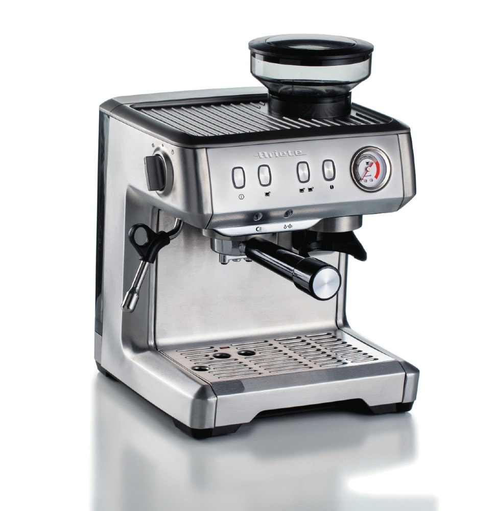 Ariete espressomaskine i metal med kaffekværn 1600W - Kaffemaskiner og tilbehør, Husholdningsmaskiner
