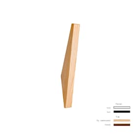 Hoigaard Tangent-1 knage i lakeret hvid