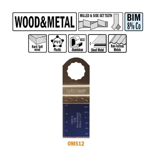 CMT Multicut Supercut BIM klinge til træ og metal 32 mm 5 stk.