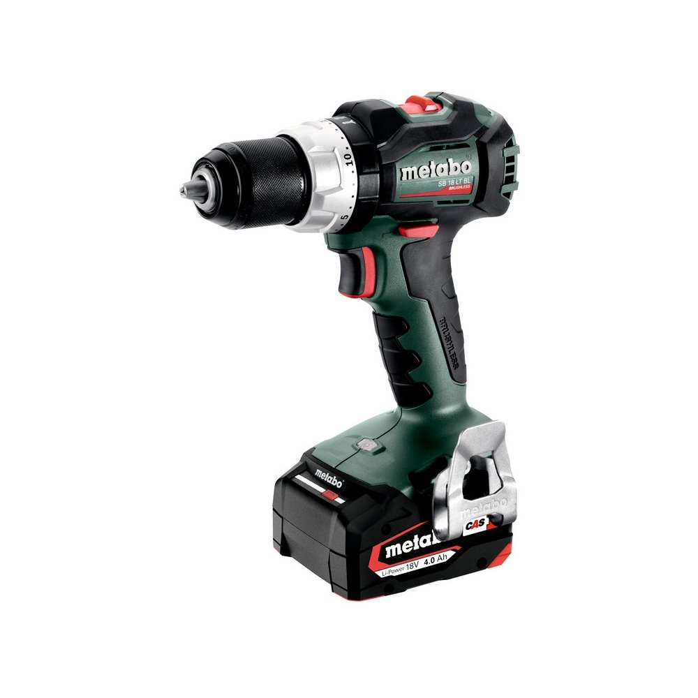 Metabo SB 18 slagboremaskine 18V med 2 x 4,0 Ah batteri, lader og metaBOX