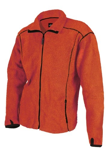 Perzoni Sort/Orange Fiberpelsjakke S