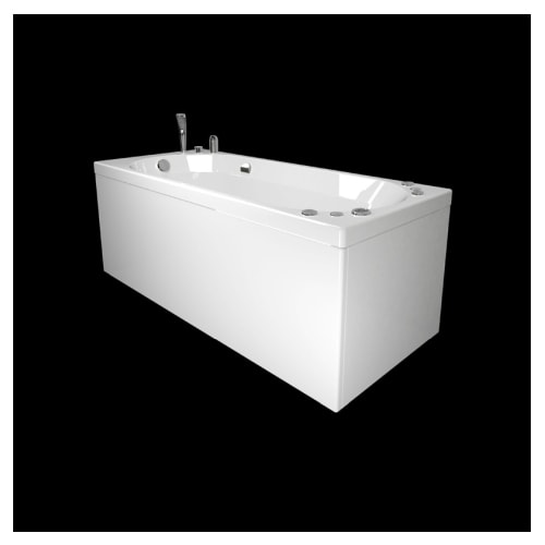 Westerbergs Motion 160 SQ spa Superior Soft med front, gavl og armatur 160x70 cm