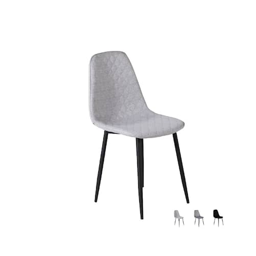 Venture Design Polar Diamond spisebordsstol i sort og sort fløjl