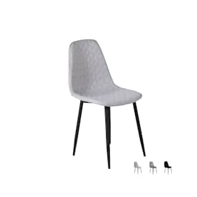 Venture Design Polar Diamond spisebordsstol i sort og sort fløjl
