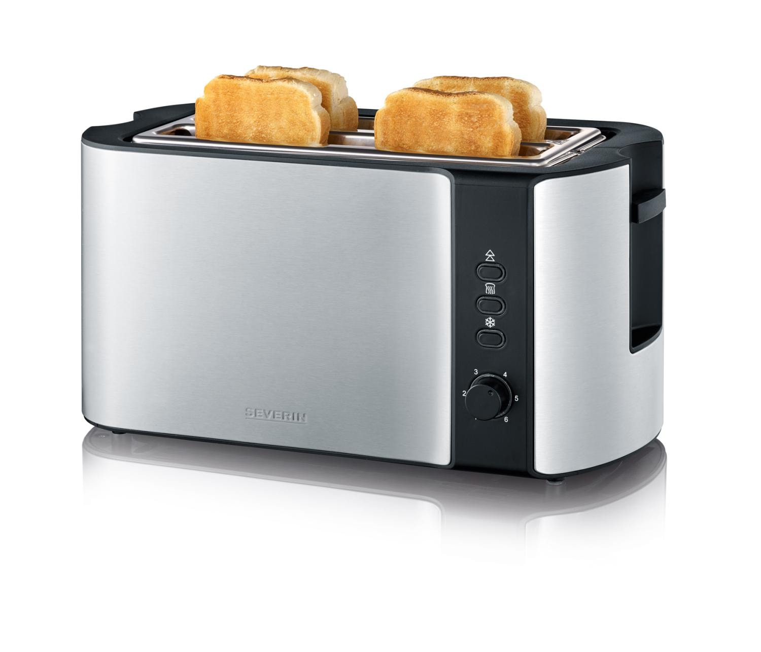 Severin AT 9341 brødrister 4-skiver dark inox
