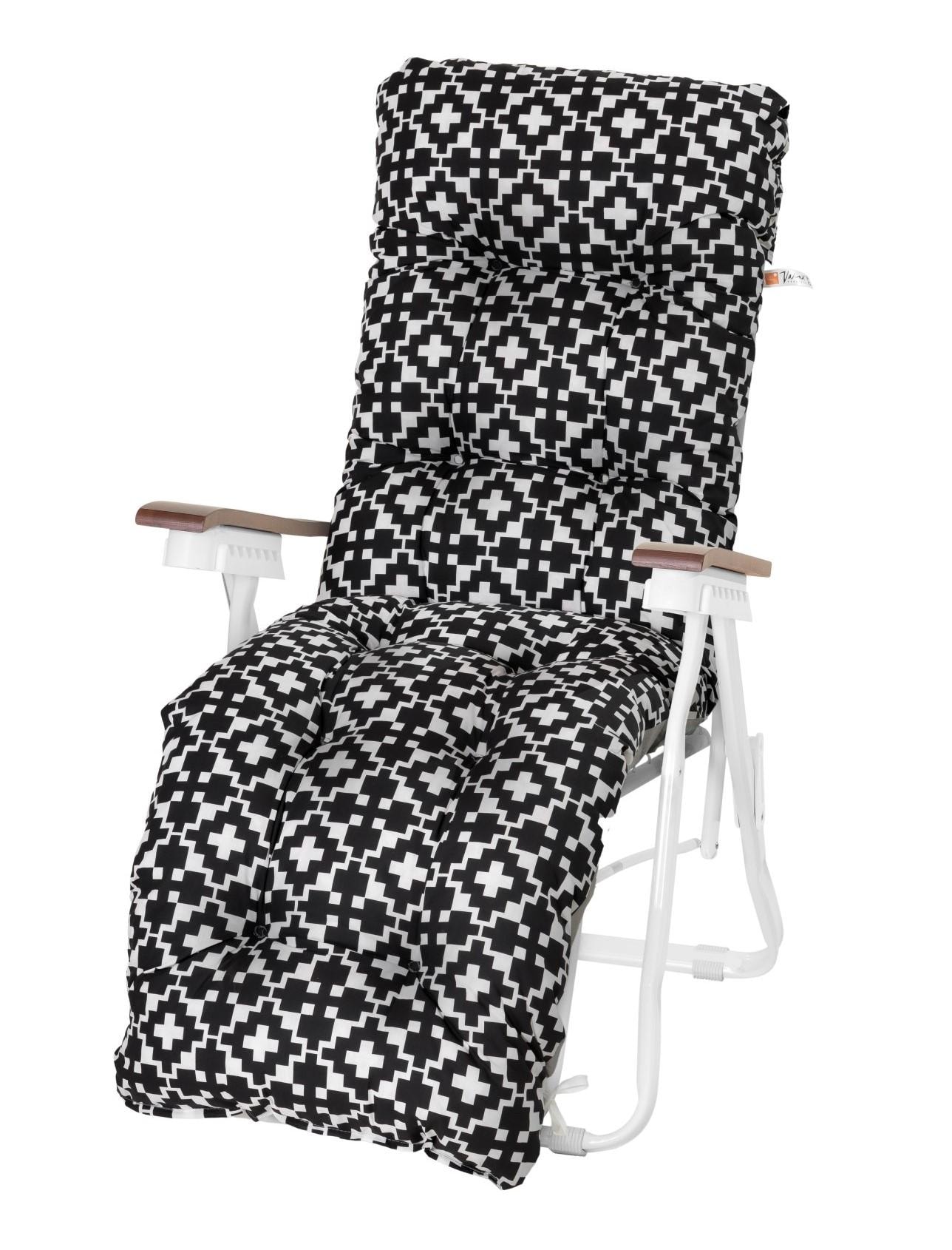 Varax Baden havestol i hvid/træ inkl. hynde