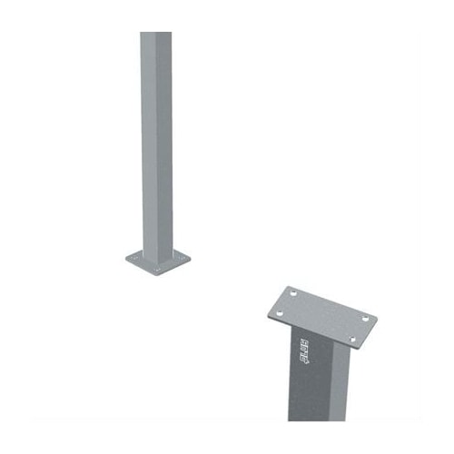 Plus stålstolpe med fod til gelænder 45 x 45 mm længde 103,3 cm