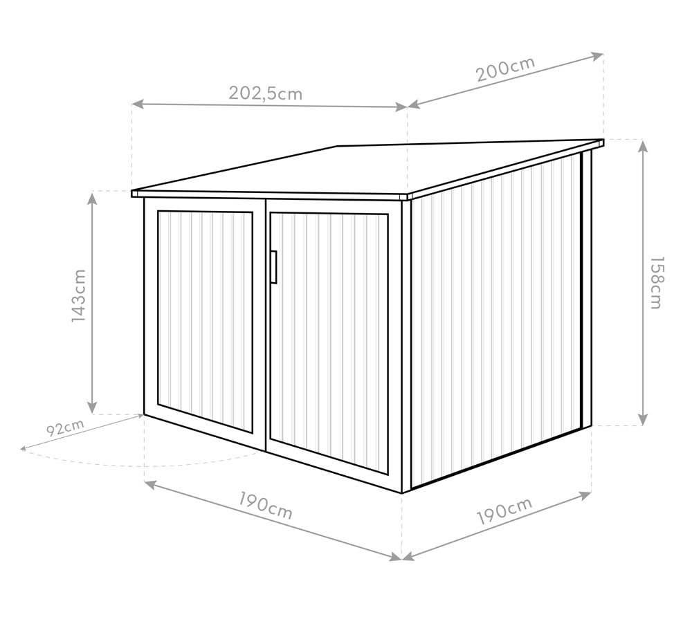 SI04000_Westmann_Fahrradgarage_Fahrradbox_Gartenbo