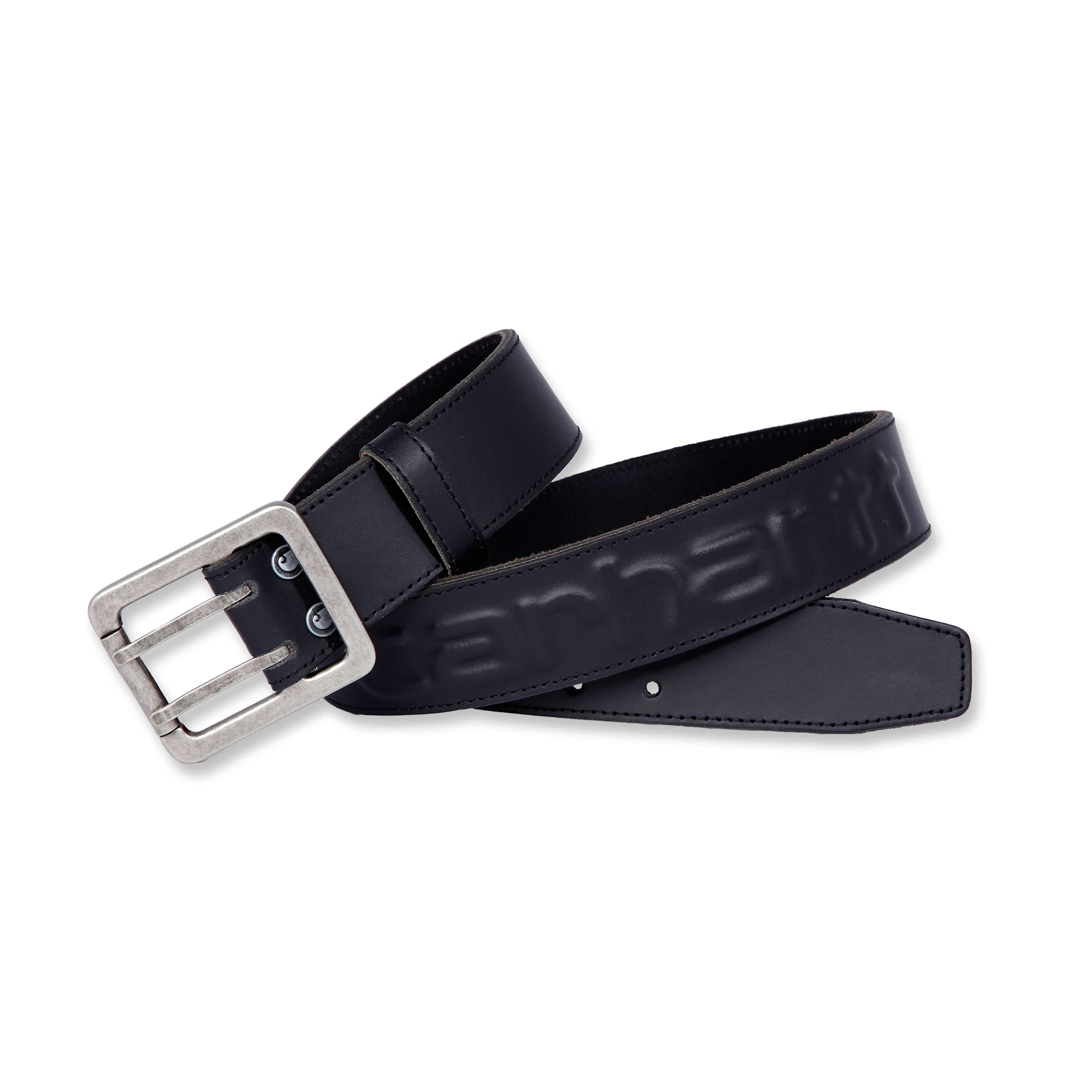 Carhartt Logo Leather Belt Mens Black W42