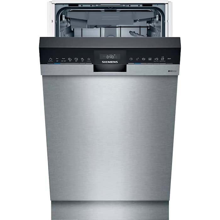 Siemens iQ500 opvaskemaskine til underbygning rustfri 45 cm 10 kuverter SR45ZS09M