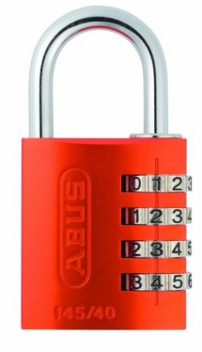 Abus hængelås orange med kodelås 40 mm. med 4 cifre