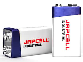 Japcell Industrial batterier 9V / 6LR61 10 stk.