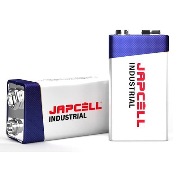 Japcell Industrial batterier 9V / 6LR61 10 stk.