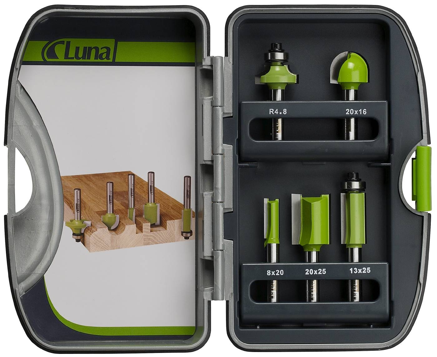 Luna fræsesæt 5 dele