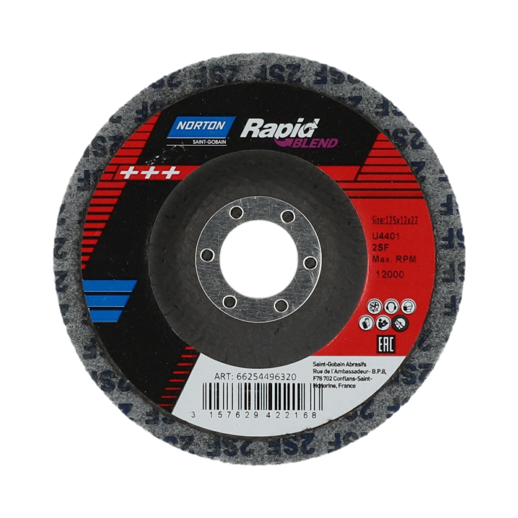 Norton Rondel Rapid Blend NEX DCP NEX2SF 125 mm