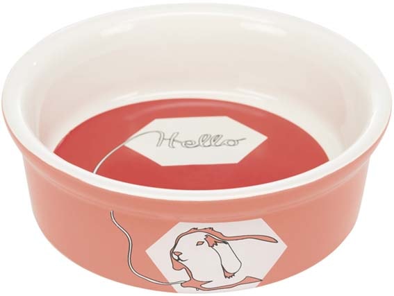 Trixie Skål, kanin, keramik, 240 ml/ø 11 cm blandede farver