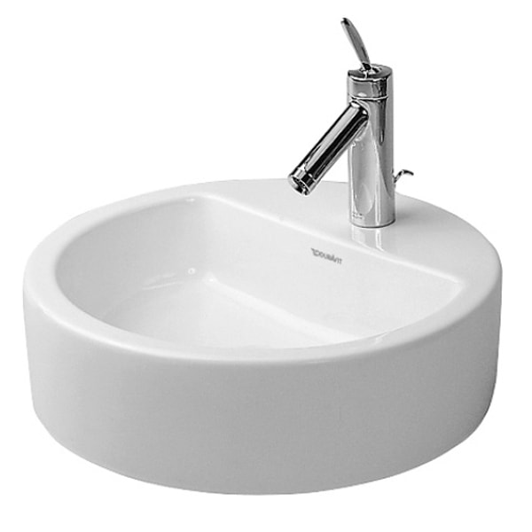Duravit Starck 1 bowle Ø48 cm vask med hanehul og WonderGliss