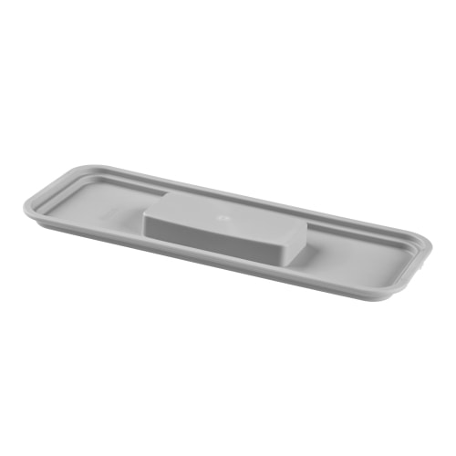 Låg til affaldsspand i grå 5 liter