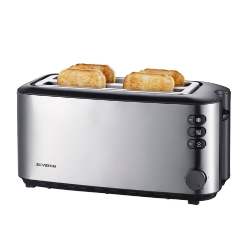 Severin AT 2509 brødrister sort/stål 1400 watt