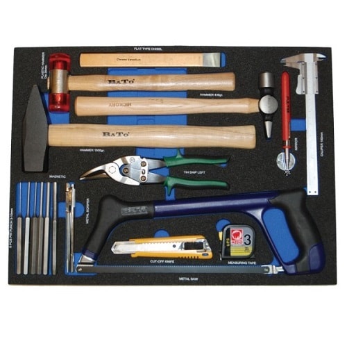 BATO værktøjsvogn med 7 skuffer 435 dele.6 skuffer med 435 dele.