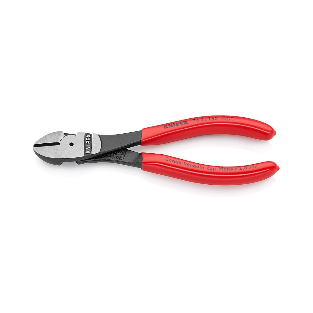 Knipex skævbider, sort atramenteret 160 mm