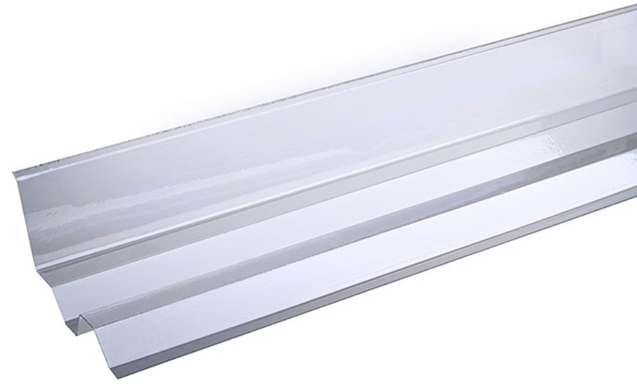 Plastmo Trapez JärboPro Sideinddækning langs mur klar - 127x13x6cm - Plasttag, Tagmaterialer
