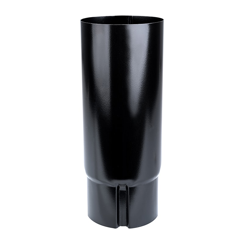 Plastmo Sort Arkitekt lige nedførsel 90 mm