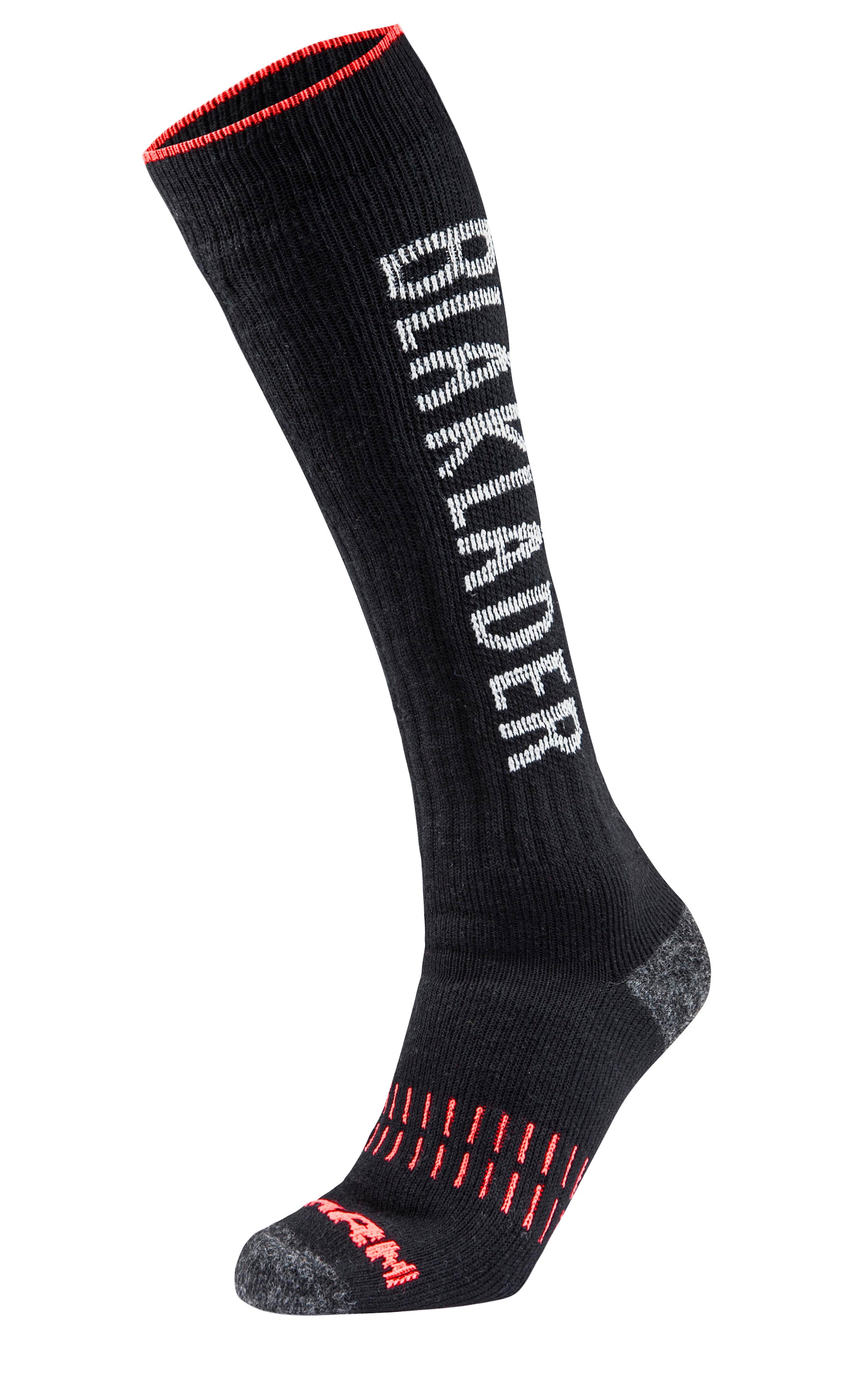 Blåkläder 2193 Xwarm sok sort/neon rød