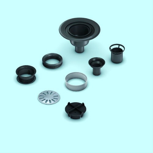 Wedi Fundo afløb lodret rund DN50