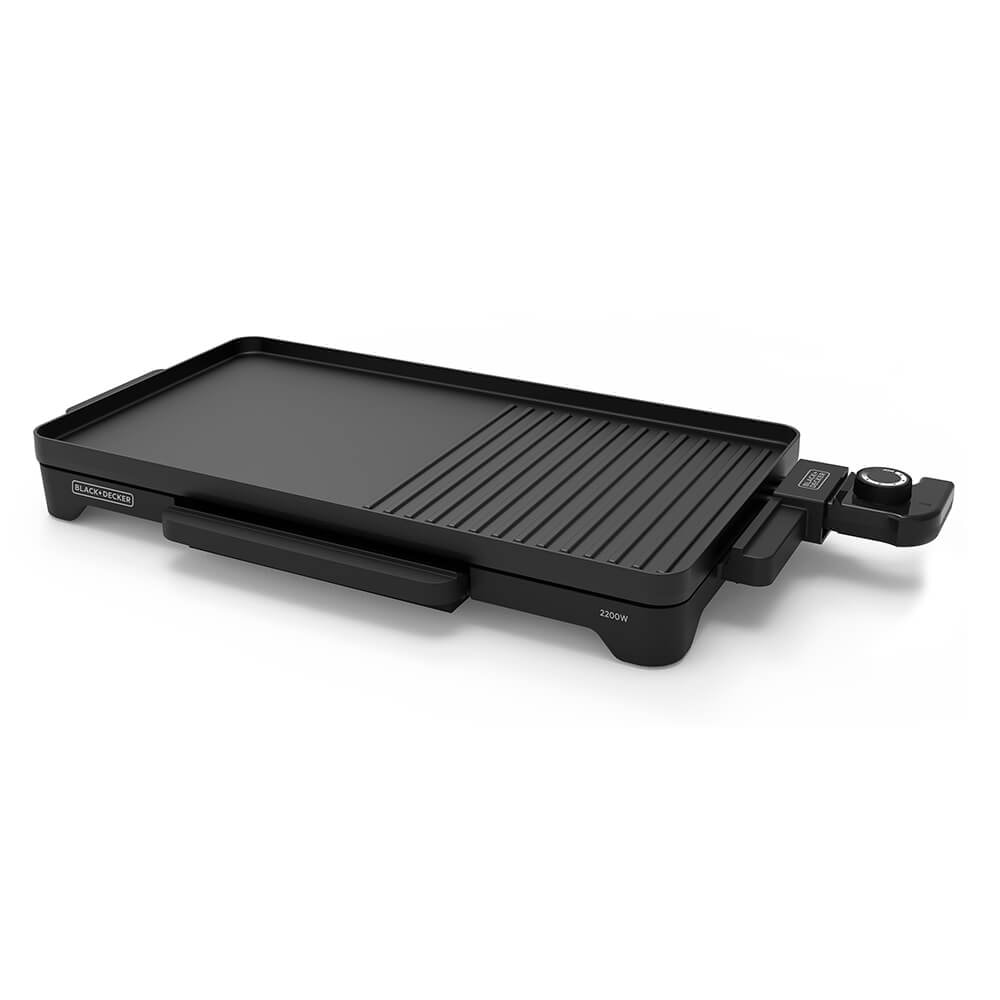 Black+Decker bordgrill sort 2000W - Bordgrill og raclette, Husholdningsmaskiner